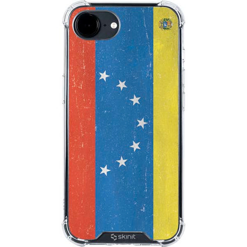 Venezuela Flag Distressed iPhone 16e Clear Case
